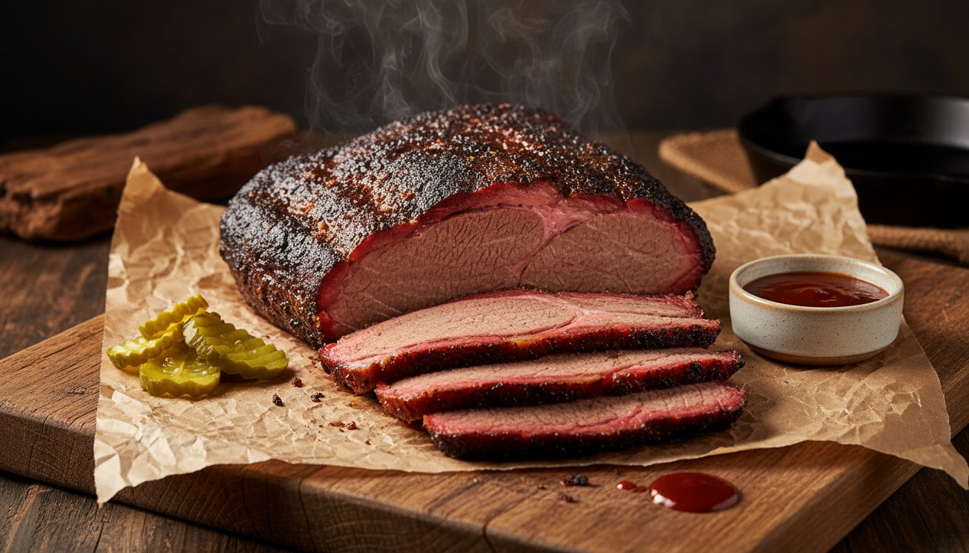 Brisket de bœuf fumé